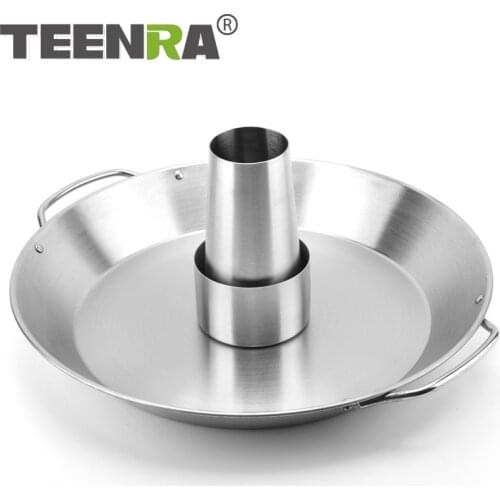 TEENRA Chicken Roaster Rack BBQ Beer Can Chicken Roaster Rack Stainless Steel Turkey BBQ Grill bakeware Outdoors BBQ Tools