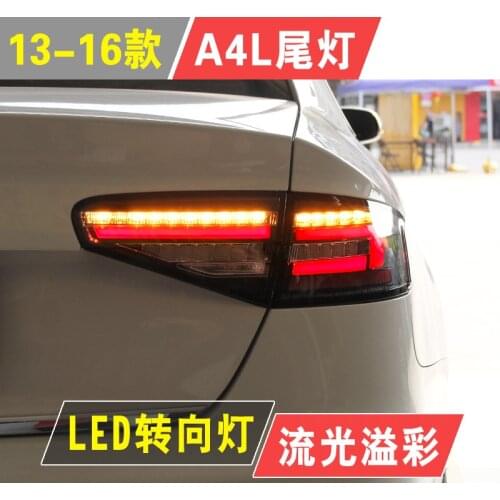 Tuning cars Tail lights For Audi A4 A4L 2013-2016 Taillights LED DRL Running lights Fog lights angel eyes Rear parking light