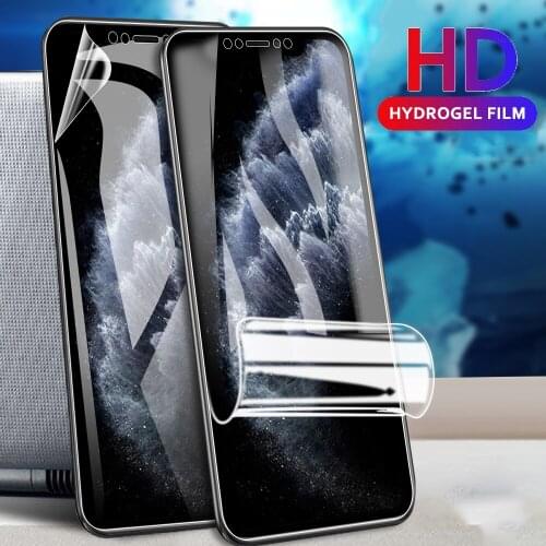 For iPhone 12 Screen Protector Film For iPhone 12 Mini Pro Max 12Max 12 Plus iPhone12 11 Pro Max Full Cover Soft Hydrogel Film