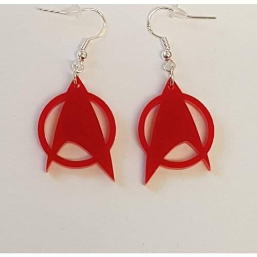 Star Trek Symbol Earrings - Acrylic