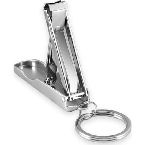 1PC Foldable 0.5cm Ultra-thin Portable Stainless Steel Nail Toe Cutter Trimmer Scissor Manicure Pedicure Tool Fingernail Clipper