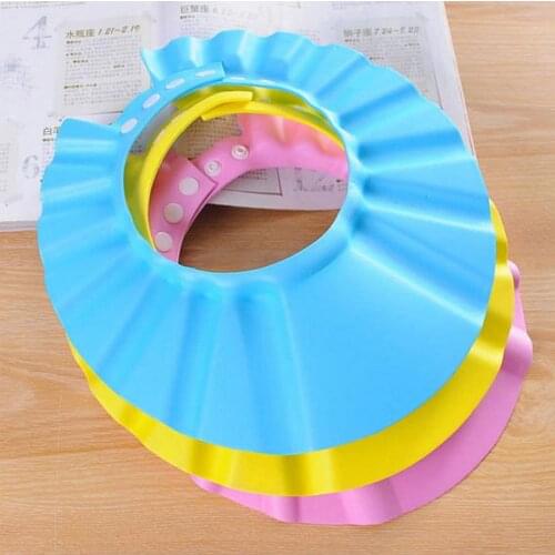 1000pcs Shampoo Cap Bath Shower Hat Baby Adjustable Hair Wash Shield Shower Bathing Bath Protect Soft Cap Hat