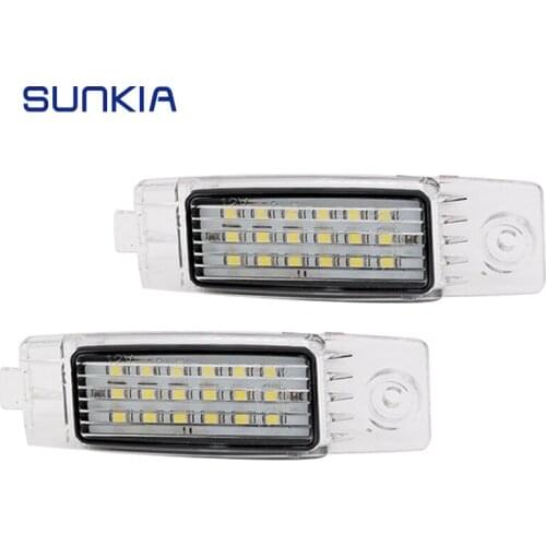 2Pcs/Set SUNKIA Canbus Error Free White 18SMD LED For Scion XB - NCP31 2003-2006 Number License Plate Lights Free Shipping