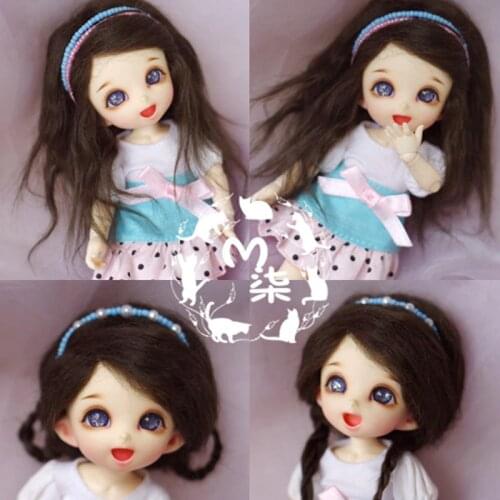 1PCS 6Colors Doll Accessories SD BJD Doll Wigs 1/8 1/12 Wigs For Dolls DIY
