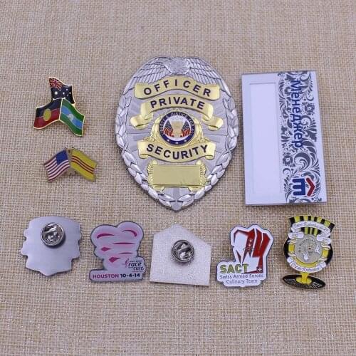 Aluminum zinc alloy metal souvenir military badge in sale