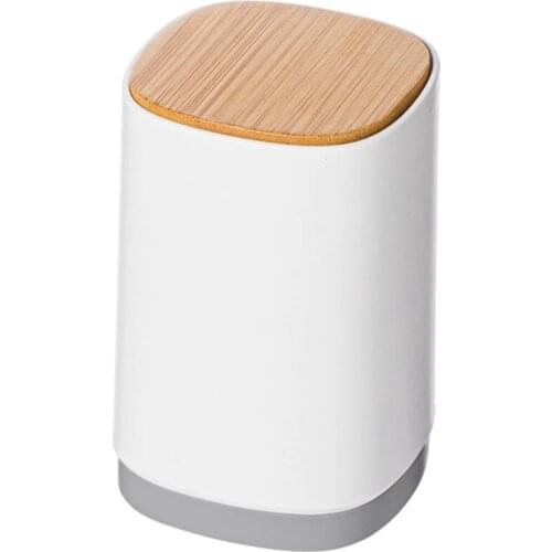 Automatic Pressed Cotton Bud Swabs Toothpick Holder Dispenser Case Holder Storage Organizer Box Home Decoration