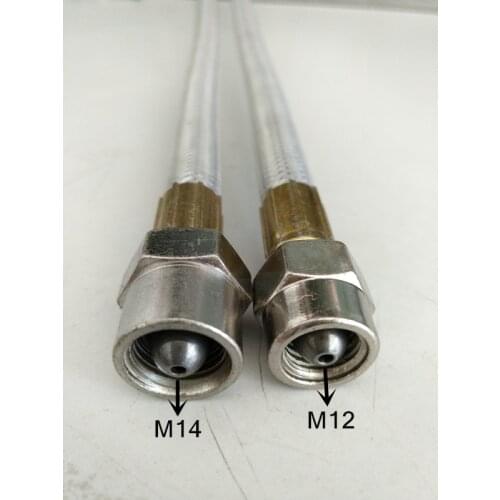 Free shipping! 1000mm top quality double ends welding high pressure diesel pipe for common rail test bench diesel tube