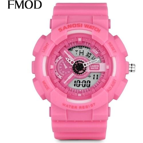 Fashion Women Watches Top Brand Luxury WristWatch Clock Dual Time Watch Student Waterproof Sport Chronograph Relogio Masculino