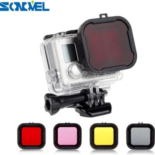 Lens Filter Diving Filters for Gopro HERO 3+ 4 Camera Housing Case Underwater Lens Converter for GoPro acessorios Go pro 4 3
