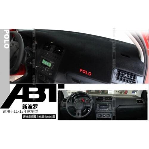 Car Dashboard Avoid light pad Instrument platform desk cover Mats Carpets products , used for Volkswagen Polo 2011-2013