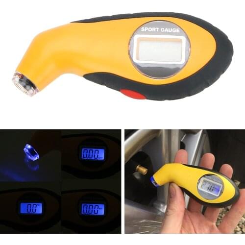 Car Tire Manometer Barometers Tester Tool with Electronic Digital LCD Tyre Air Pressure Gauge Meter For Auto Car Motorcycle