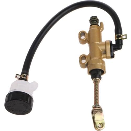 Motorcycle Quad Dirt Bike Pit Rear Foot Brake Master Cylinder With Reservoir ATV Balaclava