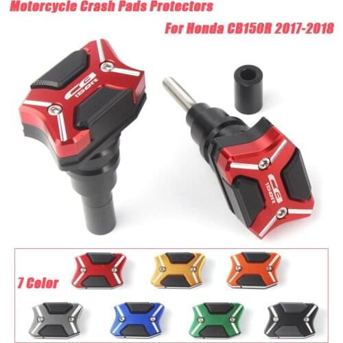 A Pair Motorcycle Cave Frame Slider Engine Cover Crash Pads Protectors CNC Aluminum alloy For Honda CB150R 2017 2018