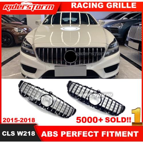 For W218 GT grill ABS grille for mercedez benz CLS Class 2015-2018 Replacement front grille front bumper grill