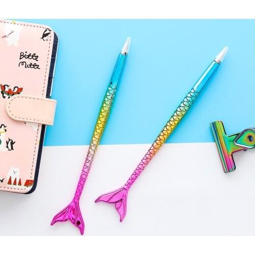 Mermaid Ballpoint Pen School Supply Ballpoint Creative Freebie Bithday Party Wedding Favors and Gifts Baby Shower Favors