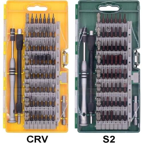 With Short Bit 60 in 1 Precision Magnetic Combination Screwdrivers Kit with Retail Package for Electronics Repair 60set/lot
