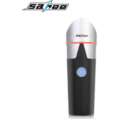 SAHOO Bicycle Front Light Power Depth Fully Waterproof USB Rechargeable Warning Flashlight Shark Lamp 500 or 300 Lumen +2400mAh