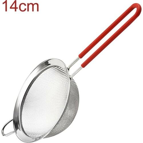 Flour Sieve Strainer Stainless Steel Colander Strainer Wire Mesh Food Griddle Hand Kitchen Tool Egg White Separation