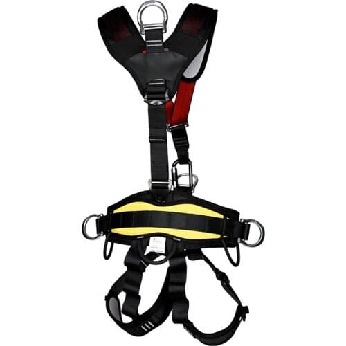 Rock Climbing Full Body Safety Belt Aerial Work Harness Anti Fall Removable Altitude Protection Equipment Mountaineering Tools