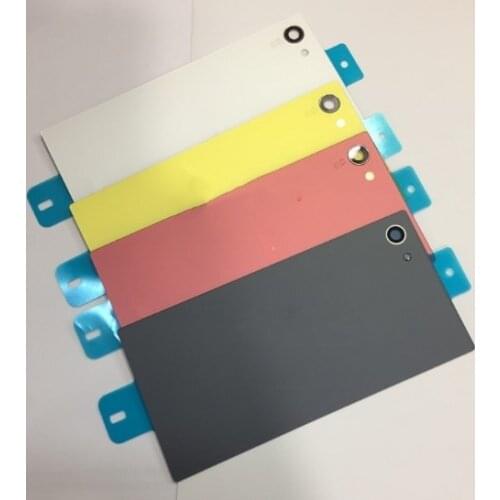 10Pcs Back Glass Battery Door Housing Rear Back Cover For Sony Xperia Z5 mini Z5 Compact E5803 E5823 Replacement Spare Parts