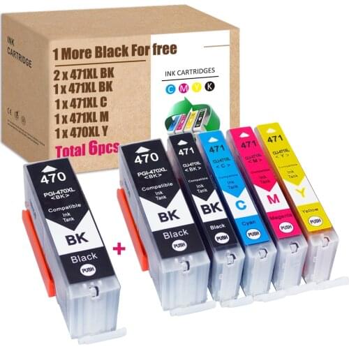 SX For Canon 470 For Canon 471 470XL 471XL Ink Cartridges PGI470 CLI471 For Pixma MG6840 Pixma MG5740 Pixma TS5040 Pixma TS6040