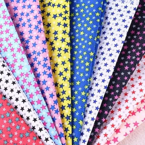 150x100cm Plain Weave Pastoral Small Star Floral Fabrics Shirt Dress Handmade DIY Textile Clothing Sewing Cotton Fabric