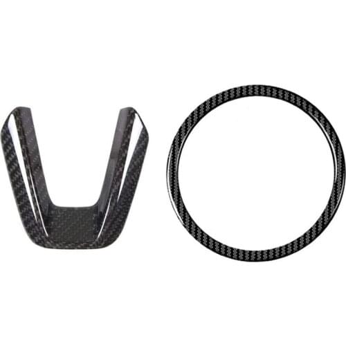 Carbon Steering Wheel Trim Sequins, Steering Wheel Ring Logo Applique Cover,Car Accessories,for Mazda 3 6 Cx-4 CX5 CX9