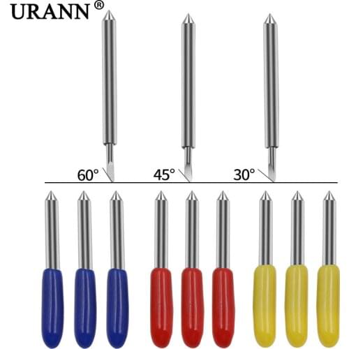 URANN 5Pcs/Lot Roland Lettering Knife 30 45 60 Degree End Blade Plotter Cutter Vinyl Cutter Plotter Accessories Tool
