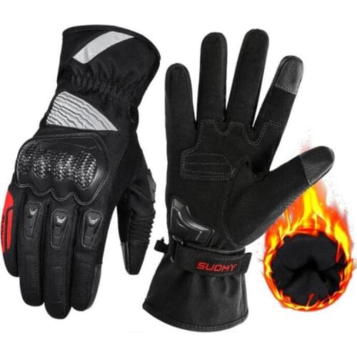 SUOMY Waterproof Motorcycle Gloves Touch Screen Winter Warm Motocross Outdoor Ski Cycling Gloves Men Women