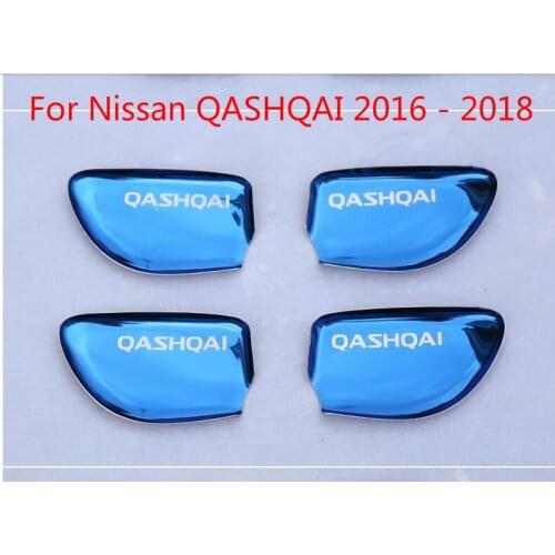 Car Inner Handle Protection Door Pull Cover Interior Bowl Circle Car-styling Interior Mouldings For Nissan Qashqai 2016 - 2018