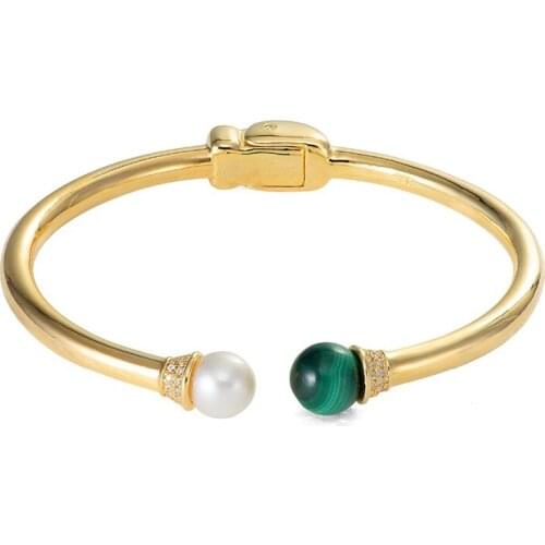 925 Sterling Silver Bangle&Bracelet for Women High Quality Charms Jewelry Classic 2019 Gold Color Birthday Gift Box Pack