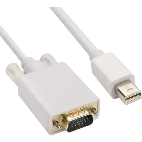 1.8M Male-Male Cabo Adapter TV AV Cable Computer Mini DisplayPort DP To VGA Connector For Macbook Cables