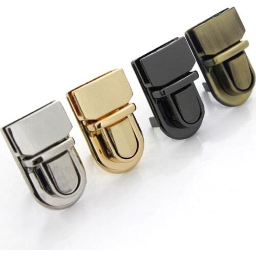 1pcs Metal Durable Buckle Tongue Lock Push Lock For DIY Handbag Bag Purse Luggage Hardware Closure Bag Parts Accessories