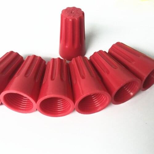 10pcs RED P6 Twist wire connector nut,Screw cap with spring electrical terminal