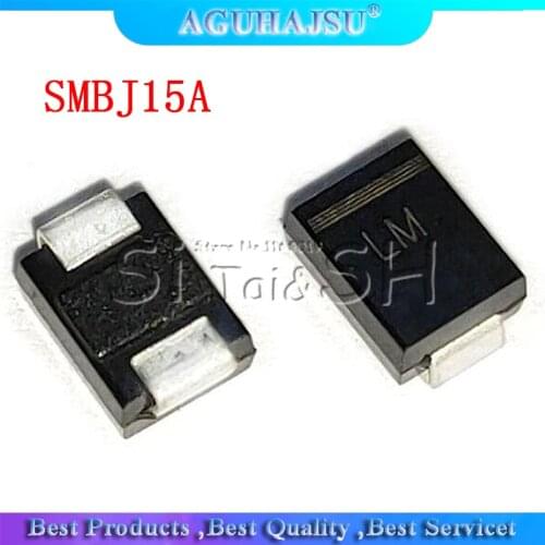 20PCS 600W SMB DO-214AA VS Diode SMBJ15A SMD T