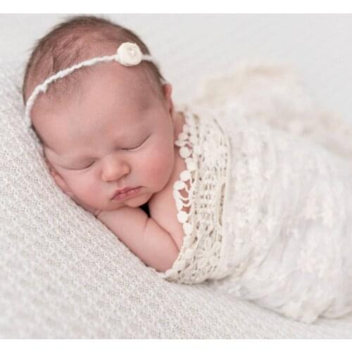 2018 New HOT! 21*175CM Lace Wrap Newborn Photography Props Blanket Baby Photo Shoot Accessories Photograph For Studio