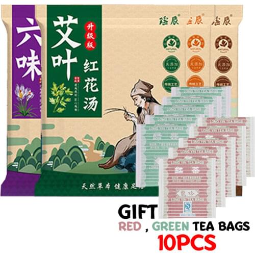 30pcs Foot SPA Massage Bath Powder Wormwood Ginger Feet Soaking Bathing Herbal Detoxification Anti Edema Dysmenorrhea Insomnia