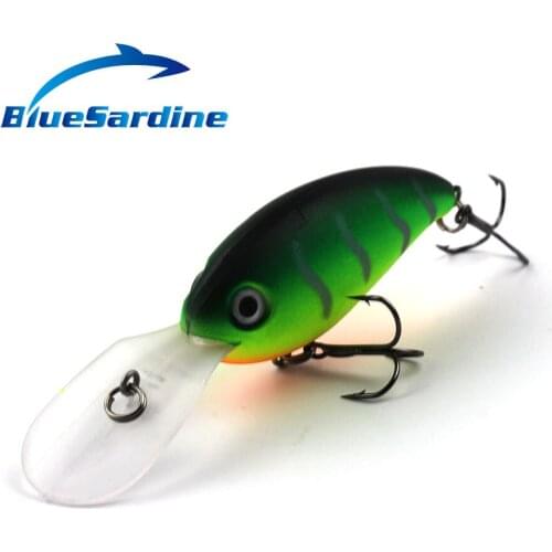 BlueSardine 7PCS 15G 10CM Crankbait Fishing Lures Hard Crank Baits Minnow Pesca Fishing Tackle