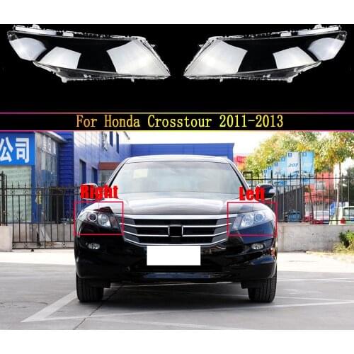 Auto Head Light Lamp Case For Honda Crosstour 2011 2012 2013 ​Glass Lens Shell Headlamp Car Front Headlight Cover Lampshade Caps