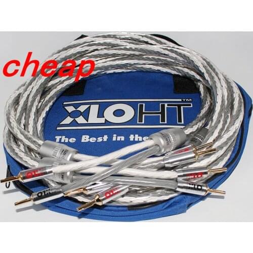 Cheap---xlo to high HT12 high purity °degree oxygen-free copper main audio speaker cable pure copper speaker cable banana versio