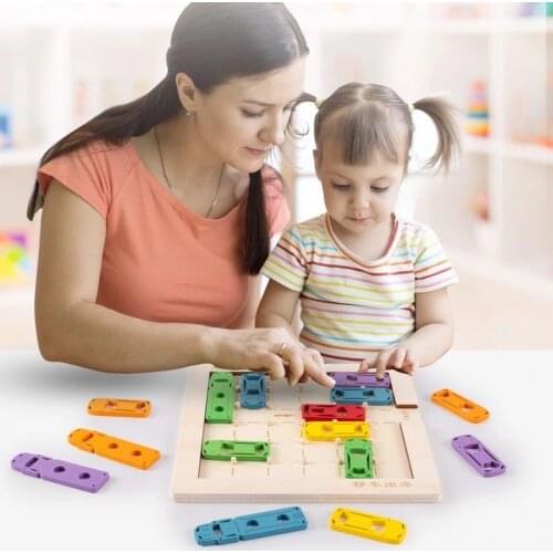 Childrens board game training thinking develop intelligence parent-child interactive board games drive car out of the garage