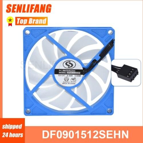 DF0901512SEHN 12V 0.30A 3.6W cooling fan For DC Brushless 9015 9CM 4 wires PMW fan cooler NEW