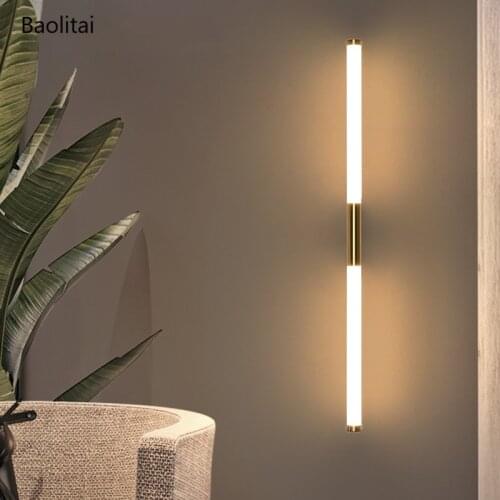 Long Wall Light Led Modern Simplicity 9W 12W 39CM 49CM 110V 220V Living Room Bedside Bedroom Stairs Aisle Hotel Tube Light