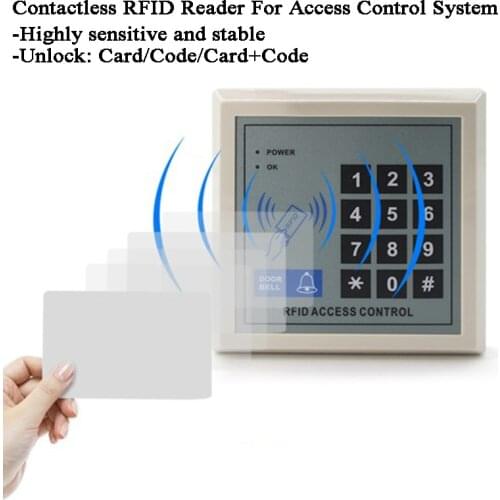 2000 Users Access Control Machine ID Card Code Entry RFID Lock Doorbell work with electric manetic lock video intercom