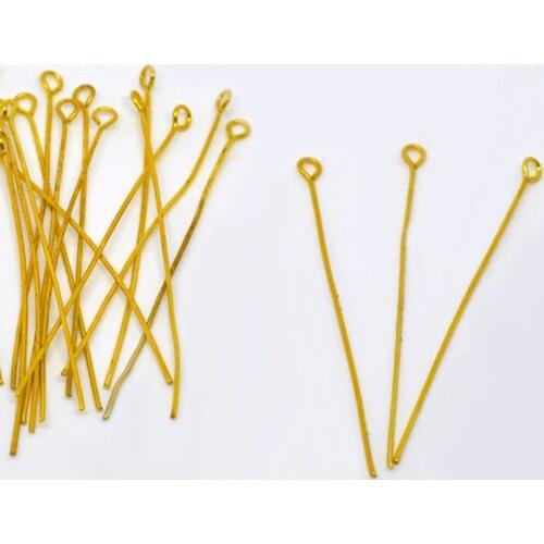 DoreenBeads Copper Iron Ball Head Pins For Handmade Necklace Earrings Findings Silver Color Jewelry DIY Components Charms