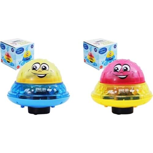 Electric Automatic Induction Water Spray Ball Baby Bath Toys LED Colorful Light Music Sprinkler Bathroom Bath Toys for Kids H055