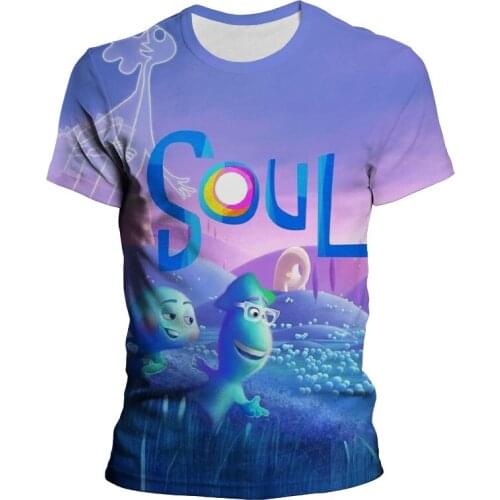 3D Printed Movie Soul T Shirt Men Women Children Casual Streetwear Short Sleeve Boy Girl Kids Fashion Cool Tops Tee Clothing