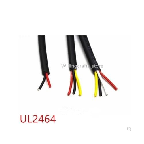 28AWG UL2464 Signal Wire 2 3 4 5 6 8 10 Core PVC Insulated Sheath Power Control Line Amplifier Audio Lamp Electric Copper Cable