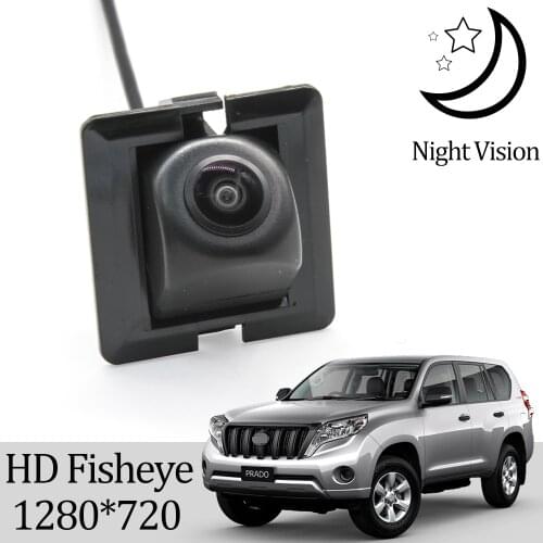 Owtosin HD 1280*720 Fisheye Rear View Camera For Toyota Land Cruiser Prado (150) 2009 2010 2011 2012 2013 2014 2015 2016 Car