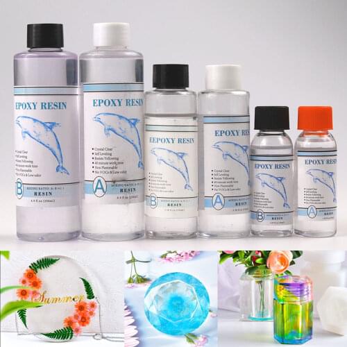 Epoxy Resin Glue 1:1 AB Clear High Adhesive Epoxy Hardener Crystal Glue for DIY Resin Jewelry Making Handmade Craft Accessories